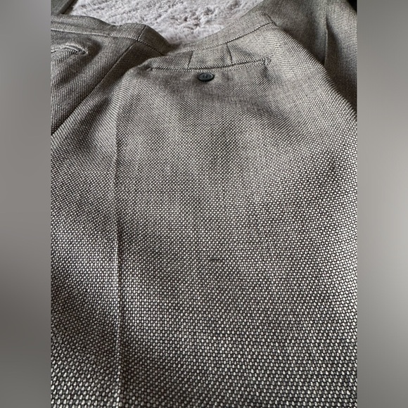 MaxMara Wool Blend straight-leg long inseam textured weave pants size 6 (small) - Picture 7 of 15